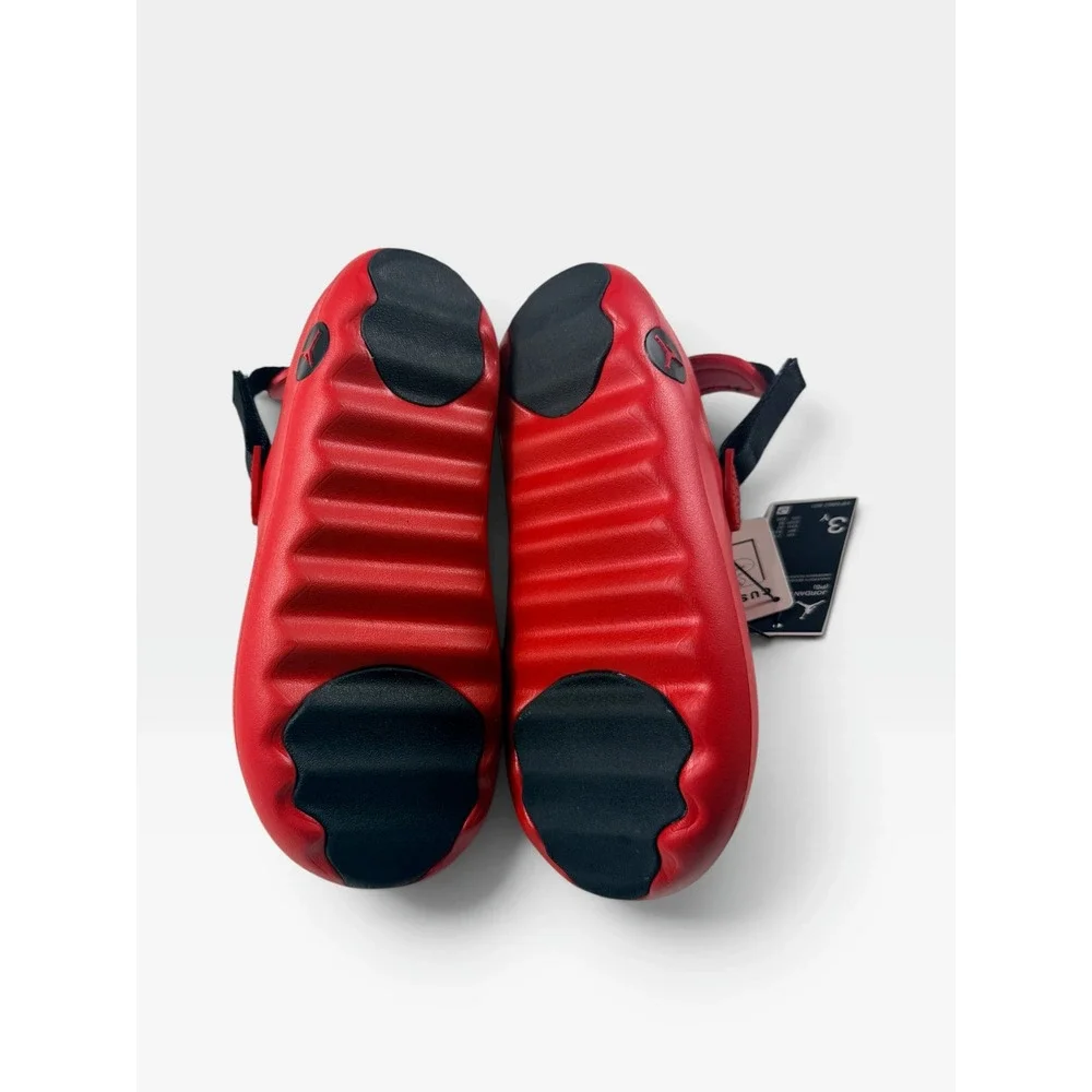 Jordan Hydrip PS Clogs 3Y University Red Black HF5982-601 Kids Slides New